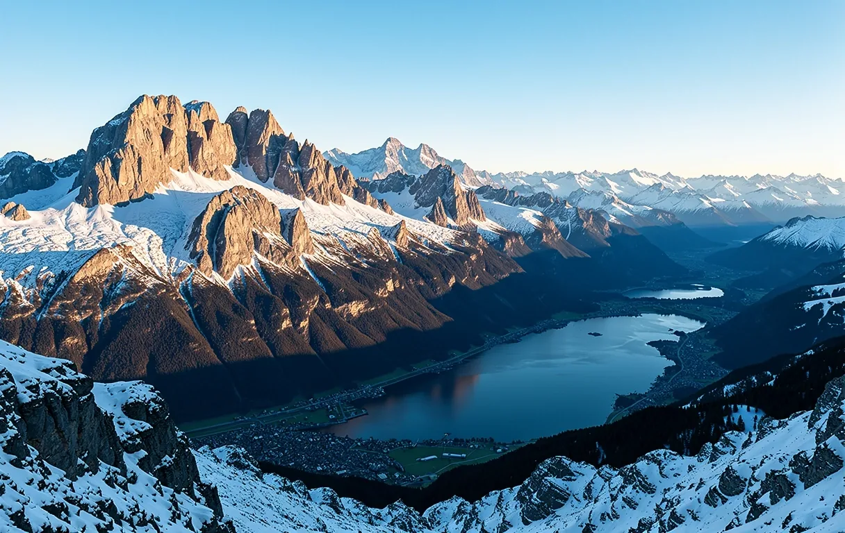 The high Alpine landscape surrounding Zürich